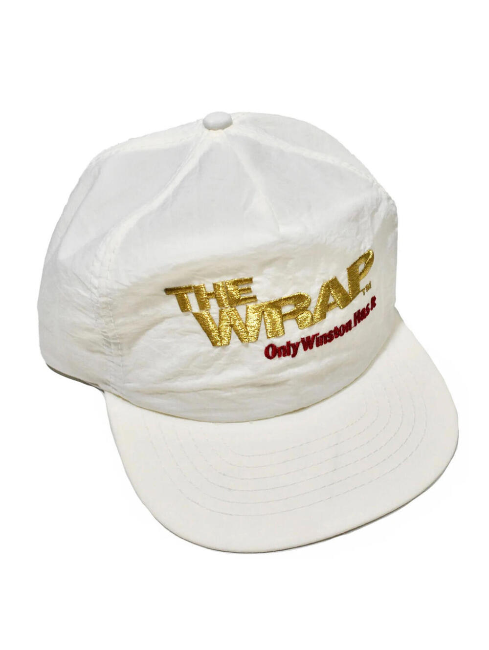 Vintage Winston The Wrap Tobacco 90s White Cigarette Snapback Hat Cap